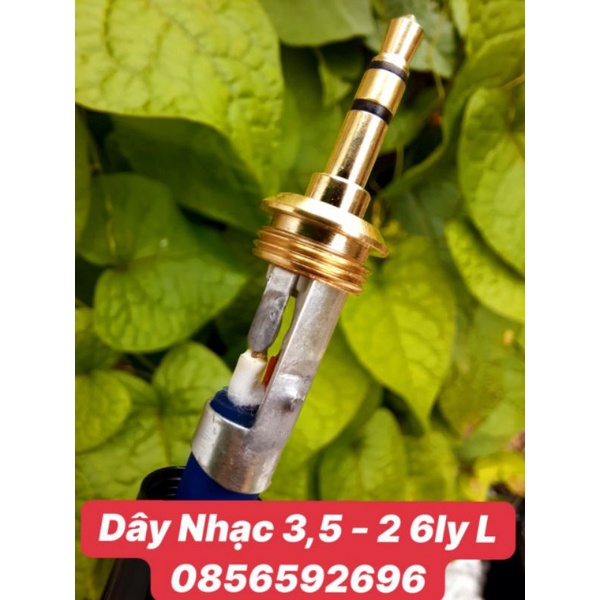 Dây tín hiệu 1 jack 3.5mm-2 jack 6mm