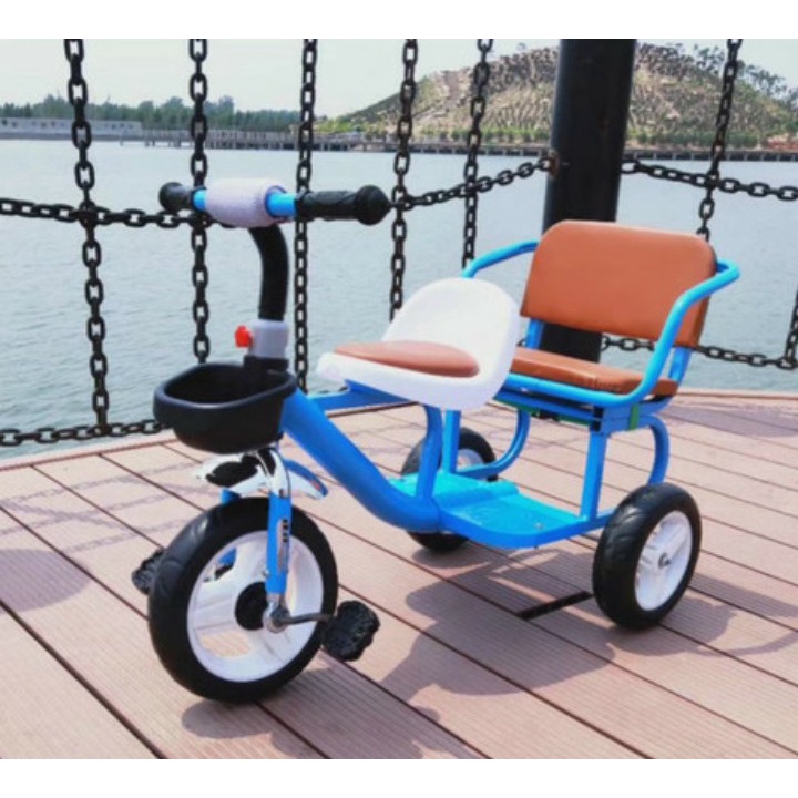 Xe Đạp Xích Lô 2 Ghế Cho Bé