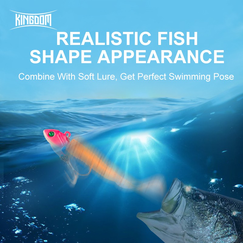 Mồi câu cá nhân tạo Kingdom mềm 7g 10.5g 28g 40g 50g 60g chất lượng cao