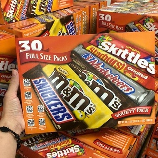 Kẹo socola M&M MARS CHOCOLATE VARIETY 30 gói
