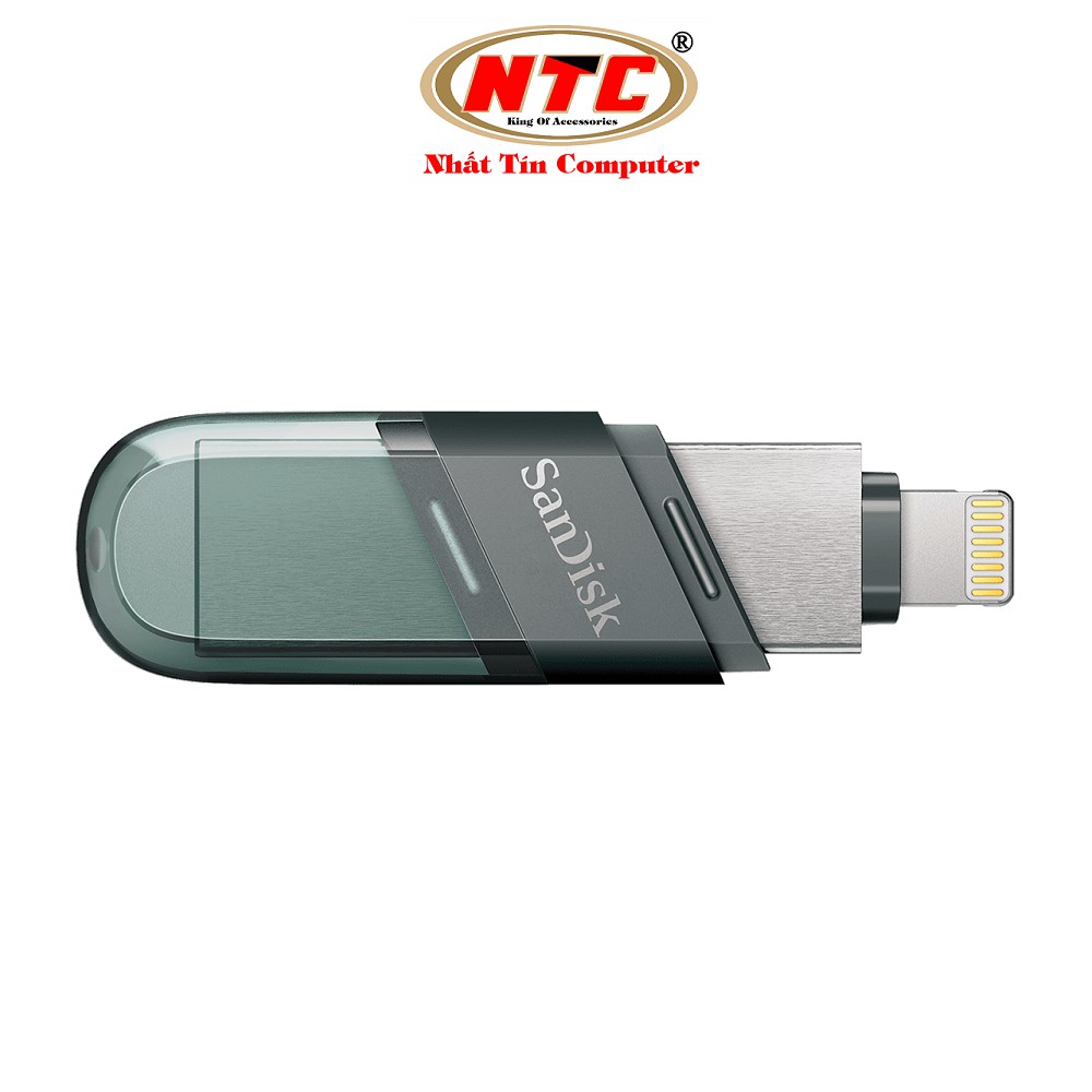 USB 3.1 OTG SanDisk iXpand Flash Drive Flip 32GB / 64GB / 128GB / 256GB (Bạc) - Hàng chính hãng | BigBuy360 - bigbuy360.vn