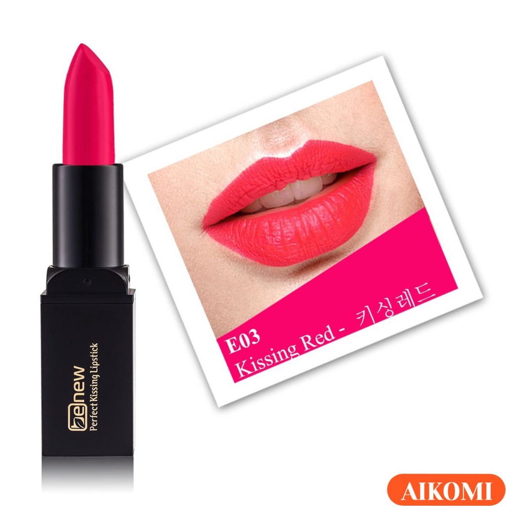 Son lì Benew dưỡng siêu mềm mượt màu Đỏ Hồng - Benew Perfect Kissing Lipstick E03