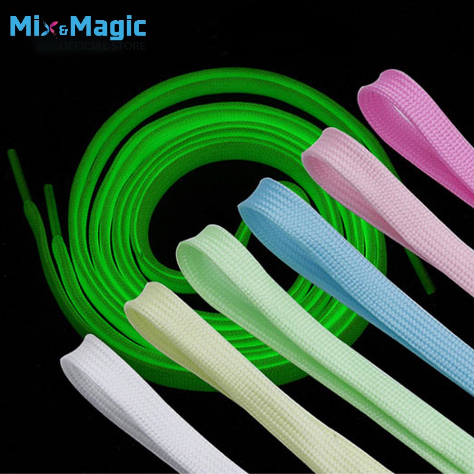 Dây Giày Phát Sáng Dạ Quang Dẹp Cao Cấp Chính Hãng MINSU M1715 Dùng Cho Giày Thể Thao Sneaker Dài 1m2 120cm