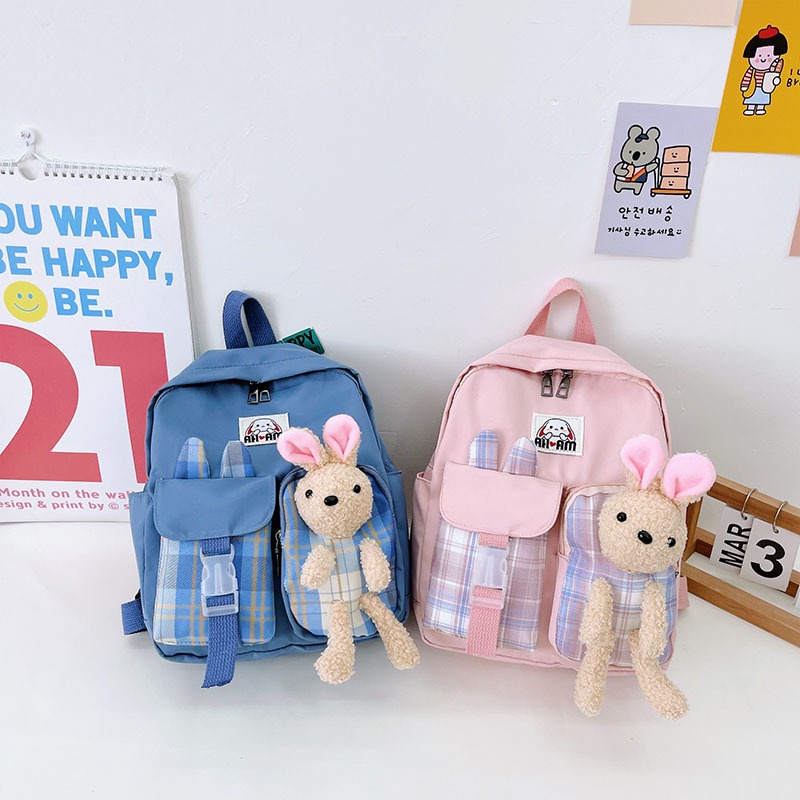 Ba Lô Hình Thỏ Dễ Thương Cho Bé 1-3-5 Tuổi