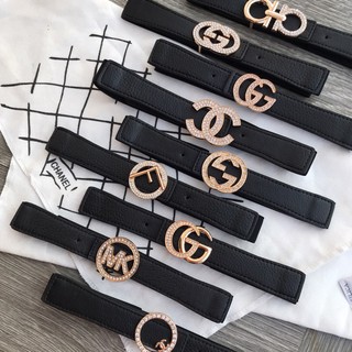 Thắt lưng nữ, đai váy nịt đầm đính đá phối váy đầm quần jean đẹp, chất da, bản 3cm.