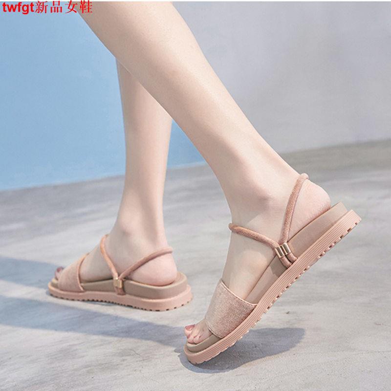 Giày Sandal Đế Thấp Thời Trang Hàn Quốc Dành Cho Nữ