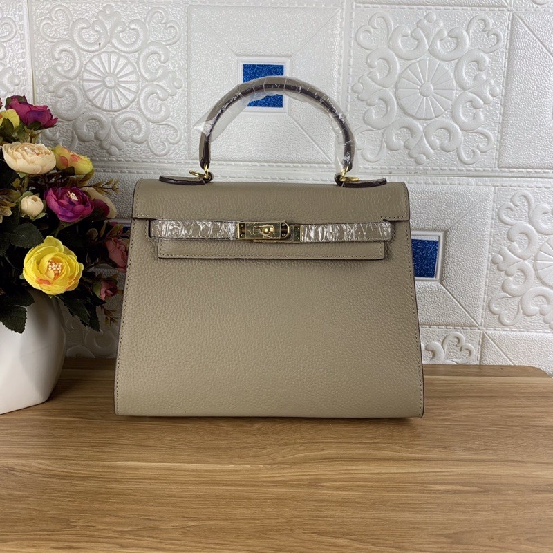 Túi xách Hermes kelly màu xám size 28cm (có sẵn)