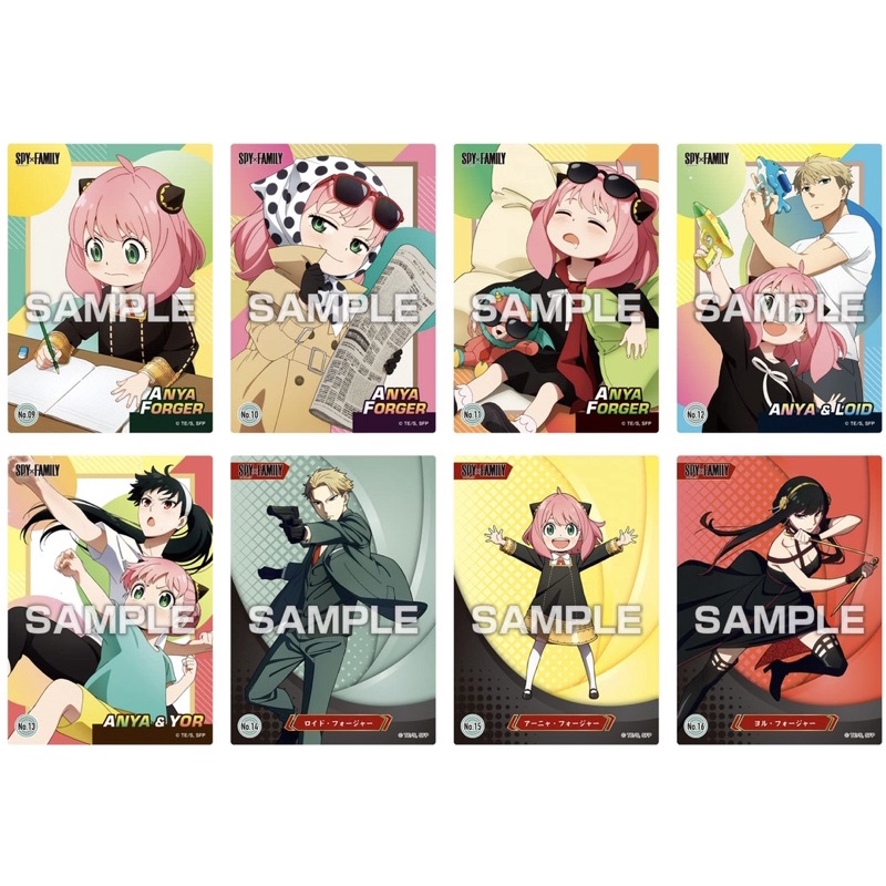 Card nhân phẩm SPY X FAMILY Clear Card Collection Gum ensky gói thẻ Spy X Family random ngẫu nhiên Anya Forger