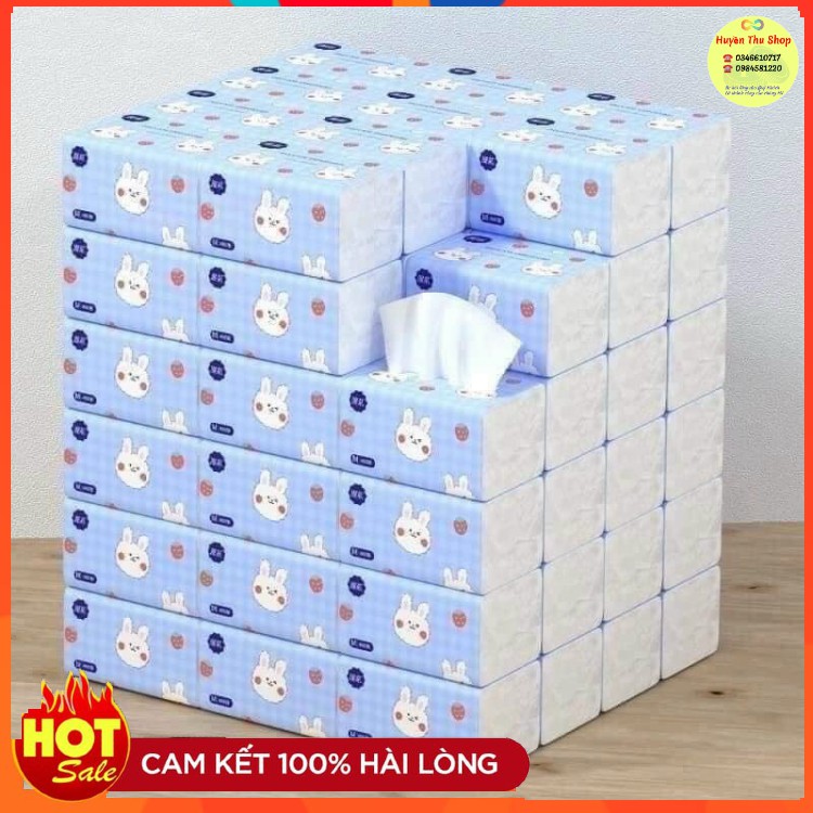 1 gói giấy rút hình thỏ bỏ túi hàng nội địa Trung