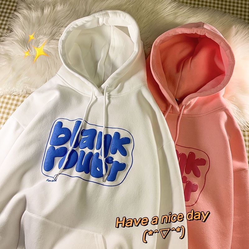 Freeship áo hoodie form thụng nỉ bông 2 lớp ullazang BLANK | BigBuy360 - bigbuy360.vn