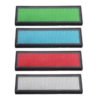 Bảng tên đèn LED có 44*11 bóng nhiều màu sắc dùng để hiển thị tên có thể sạc lại tiện dụng