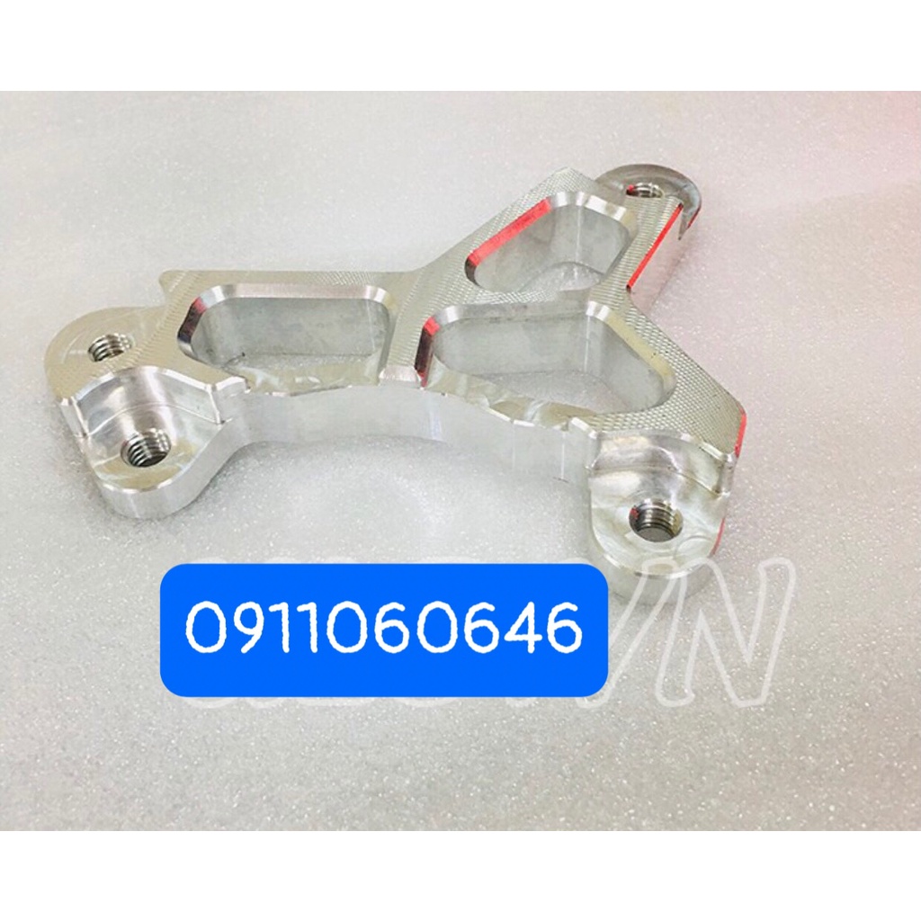 Pát nhôm cnc heo kiểu Brembo Nissin cho dòng xe wave 100 110 lên đĩa 290mm hay 300mm gắn zin theo xe không chế cháo