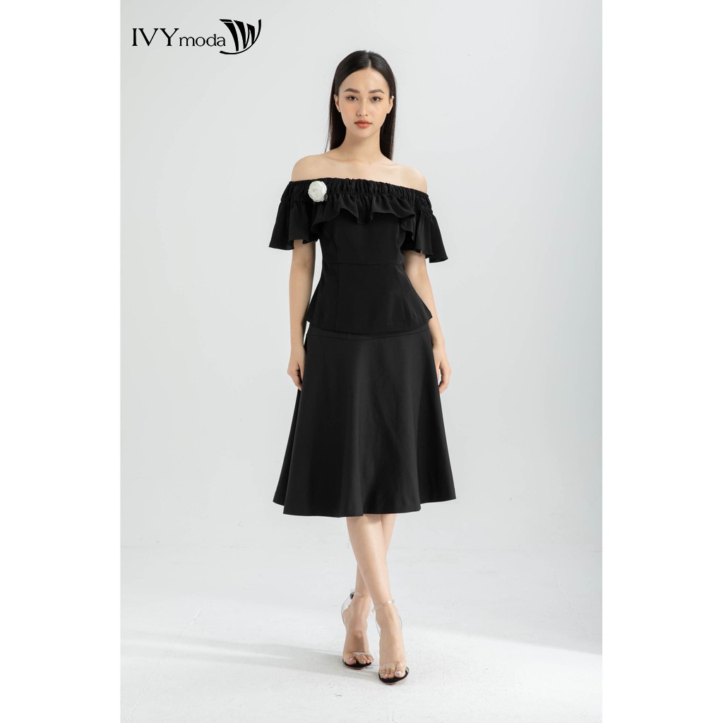 Áo trễ vai dáng ôm nữ IVY moda MS 16M5577