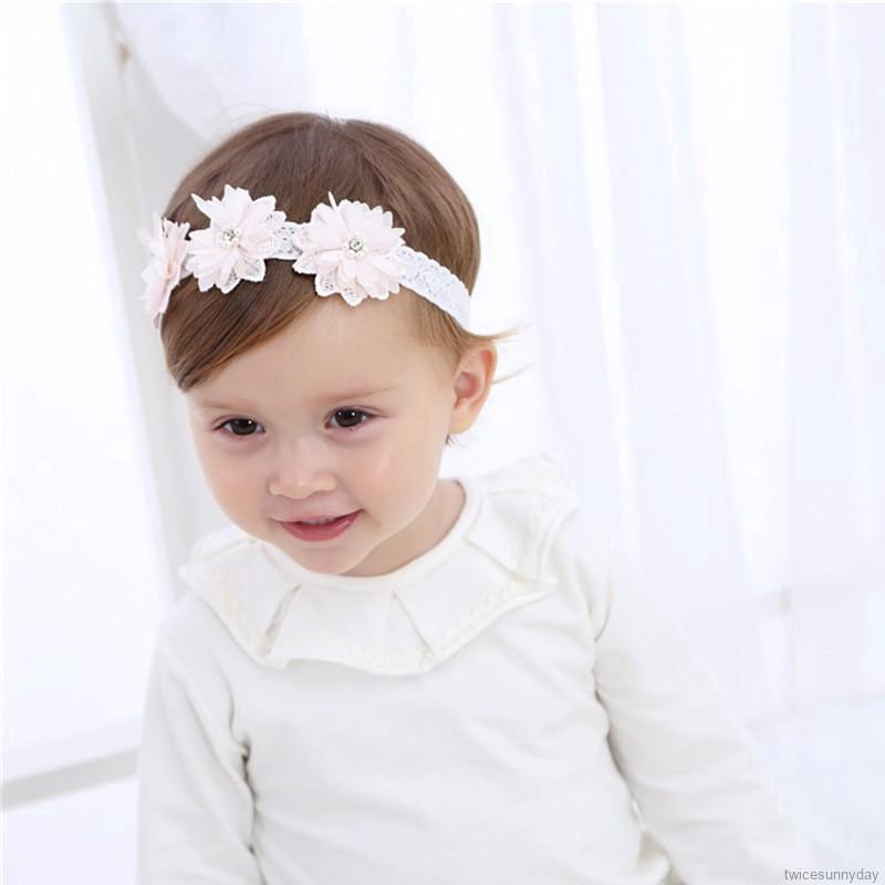 Băng Đô Đính Hoa Giả Xinh Xắn Cho Bé Gái