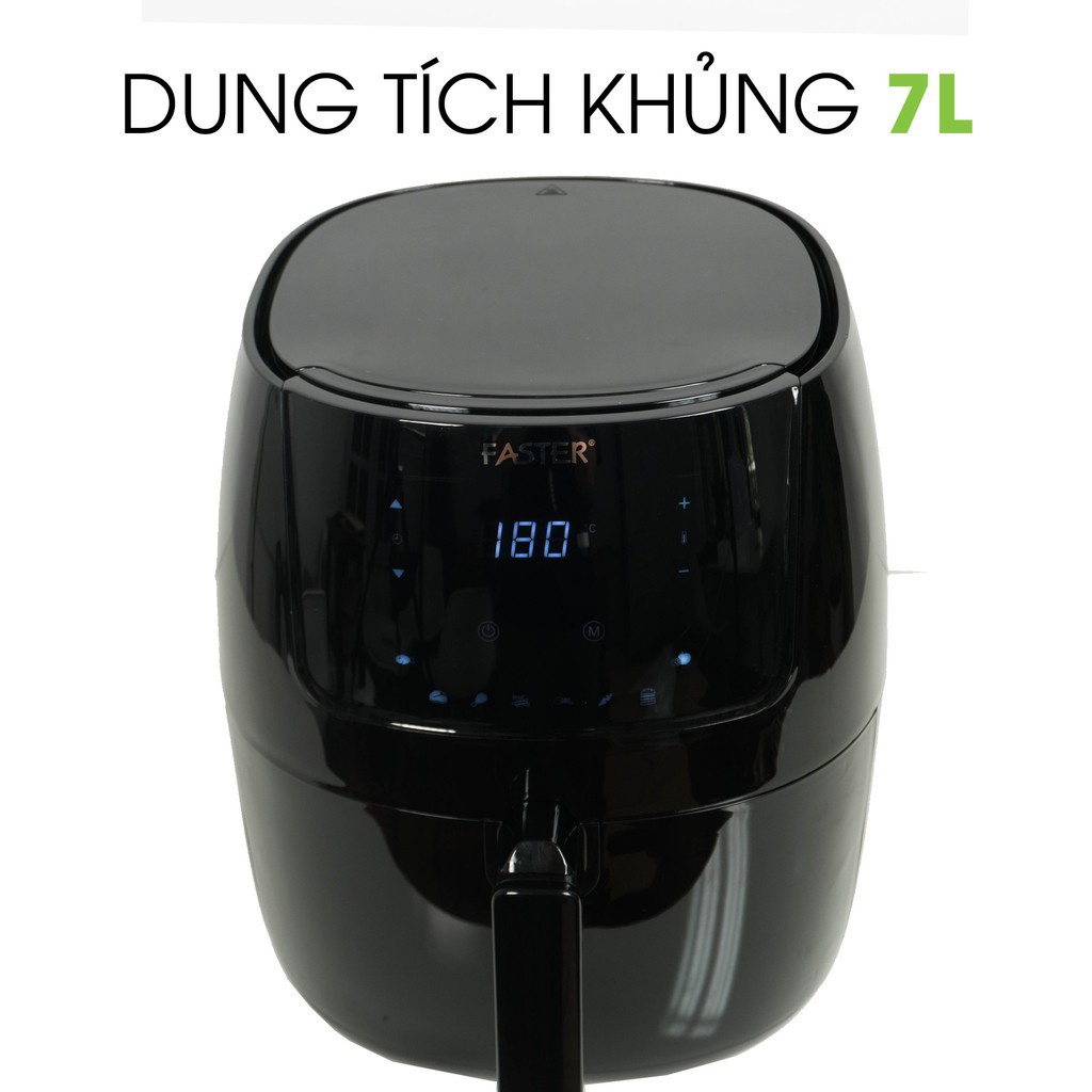 Nồi Chiên Không Dầu Faster-MGR7BN-7LIT-1800W- Nhập Khẩu Malaysia-Hàng Chinh Hãng,nồi bền,đẹp giá rẻ- BẢO HÀNH 24 THÁNG