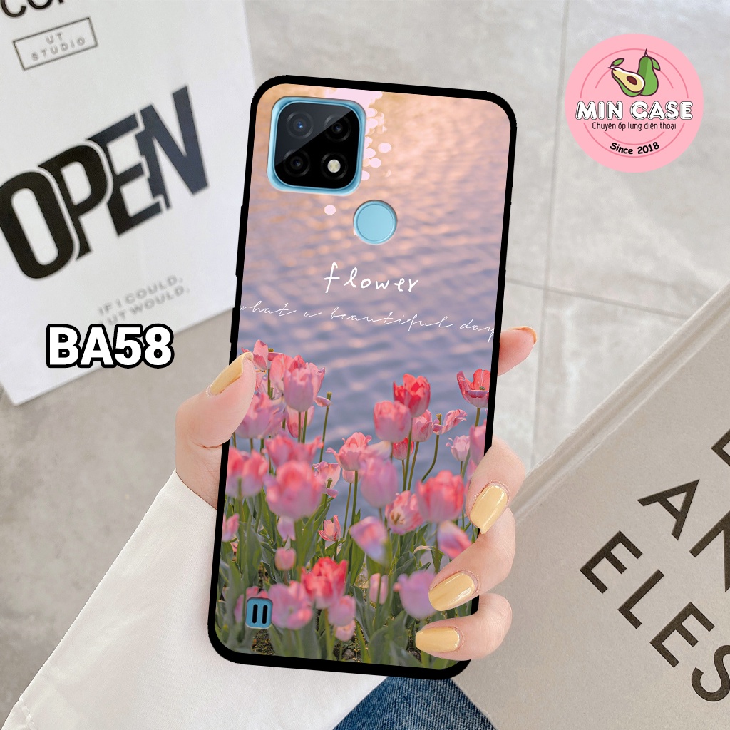Ốp lưng điện thoại REALME in hình hoa sáp màu cho Realme C21/ C21Y/ C11/ C12/ C15/ C20