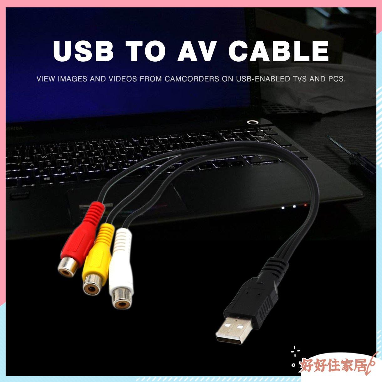 Cáp chuyển đổi USB sang 3 RCA AV A / V Tv 3RCA