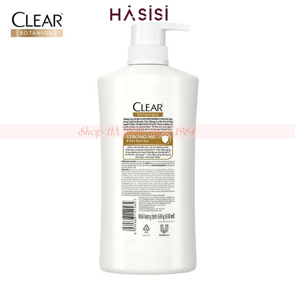DẦU GỘI SẠCH GÀU CLEAR - THẢO DƯỢC STRONG ME 630g