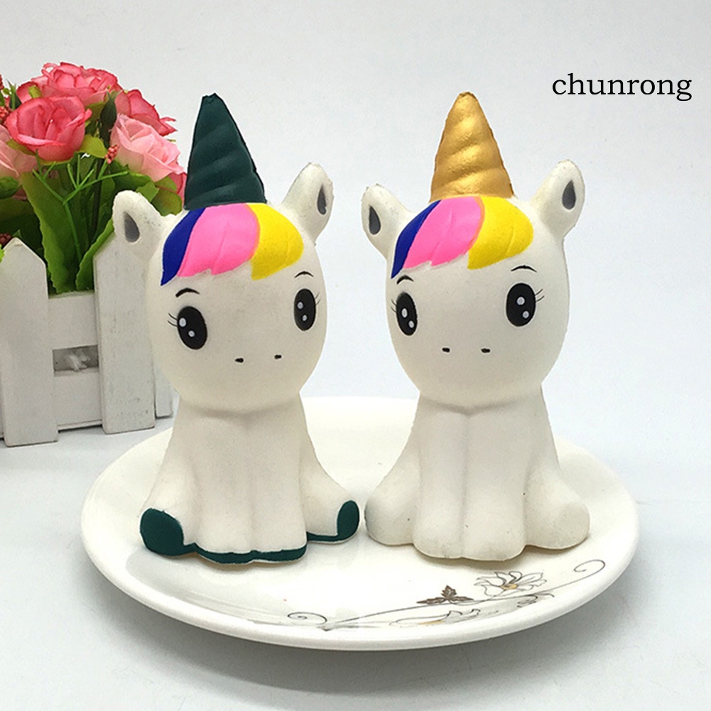 Cr Đồ chơi squishy Giảm Stress Hình Kỳ Lân Nhiều Màu Dễ Thương Cho Bé