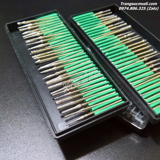 Bộ 30 mũi mài chạm đá, bộ mũi mài giá rẻ, mũi chạm đá