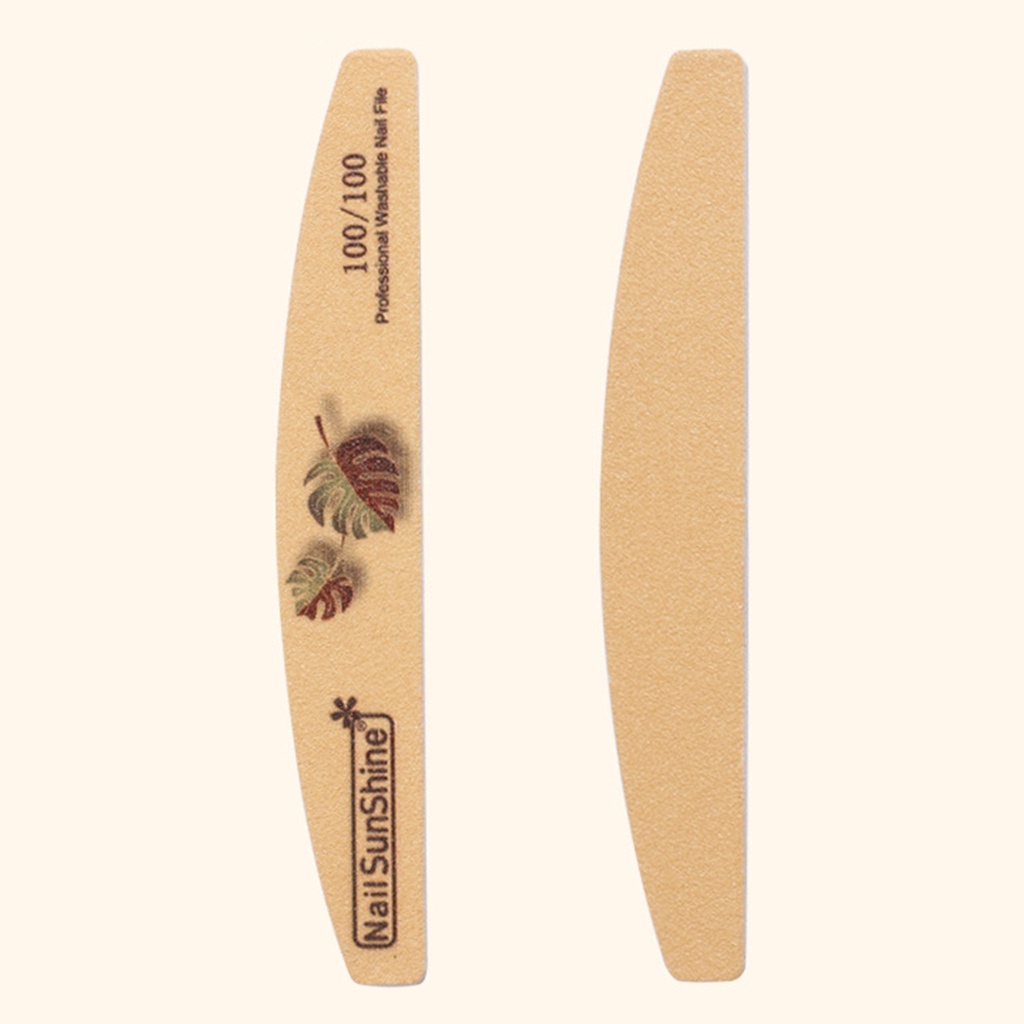 Set 5 Dũa Móng Tay Mặt Nhám Họa Tiết Lá Cây Bán Sỉ