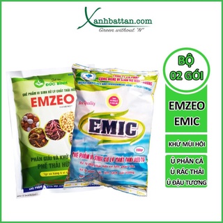 Combo chế phẩm ủ rác nhà bếp emzeo và emic - bộ đôi hoàn hảo. .