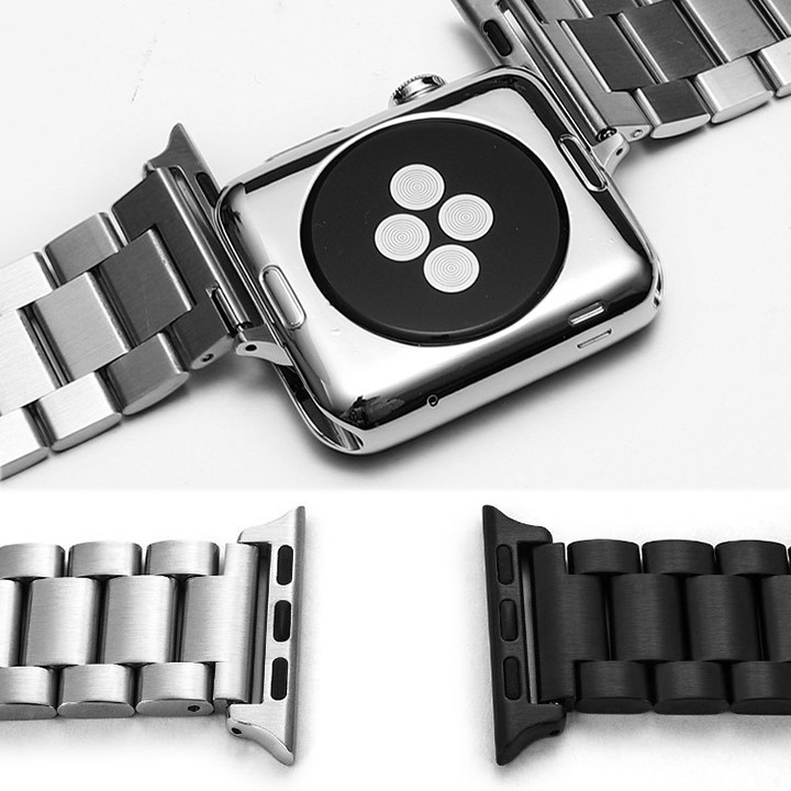 Dây inox đúc không gỉ cho đồng hồ Apple Watch series 1/2/3/4/5 tặng kèm dụng cụ cắt dây - D2004