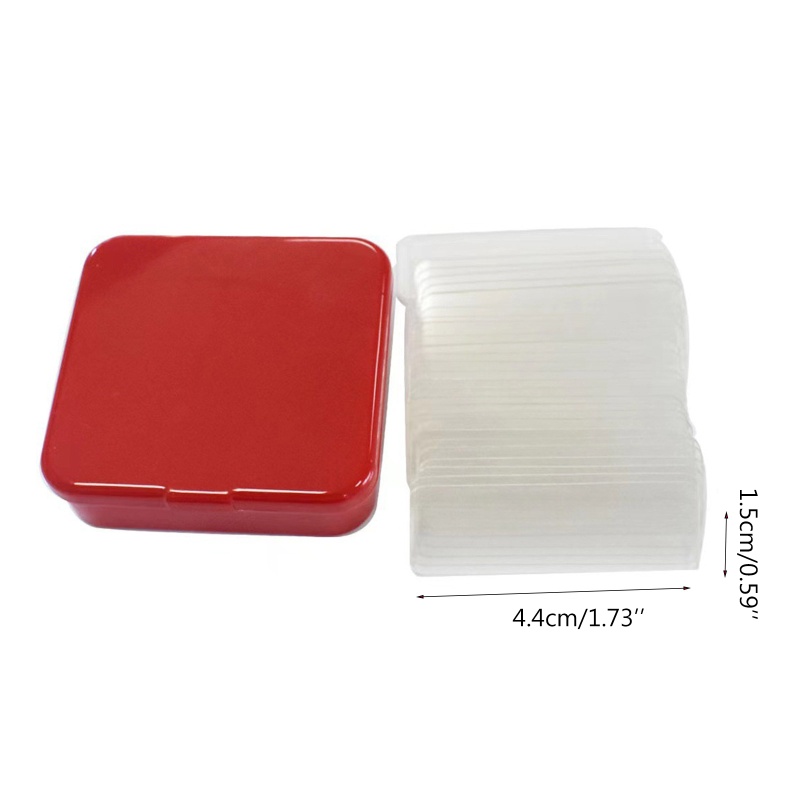 Set 60 Miếng Dán Hai Mặt Trong Suốt Vô Hình Không Để Lại Dấu