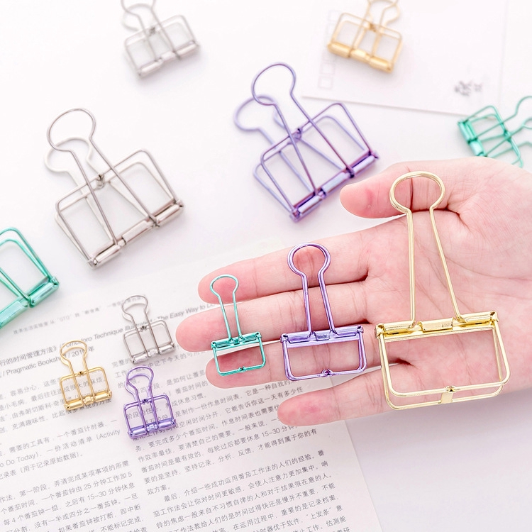 Kẹp Giấy Kim Loại Thiết Kế Đơn Giản Tiện Dụng