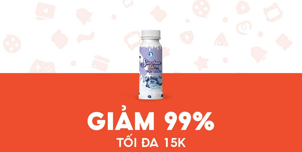 - LOTHAMILK - Giảm 15K cho Sữa Chua Lắc Việt Quất