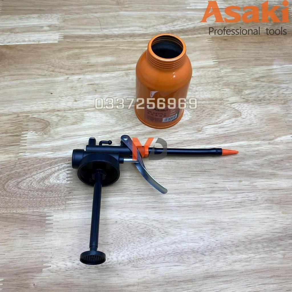 Vịt dầu sắt vòi mềm ASAKI Japan, bình châm dầu nhớt, bình xịt dầu , vịt dầu kim loại, bình châm dầu nhớt đa năng, chuyên