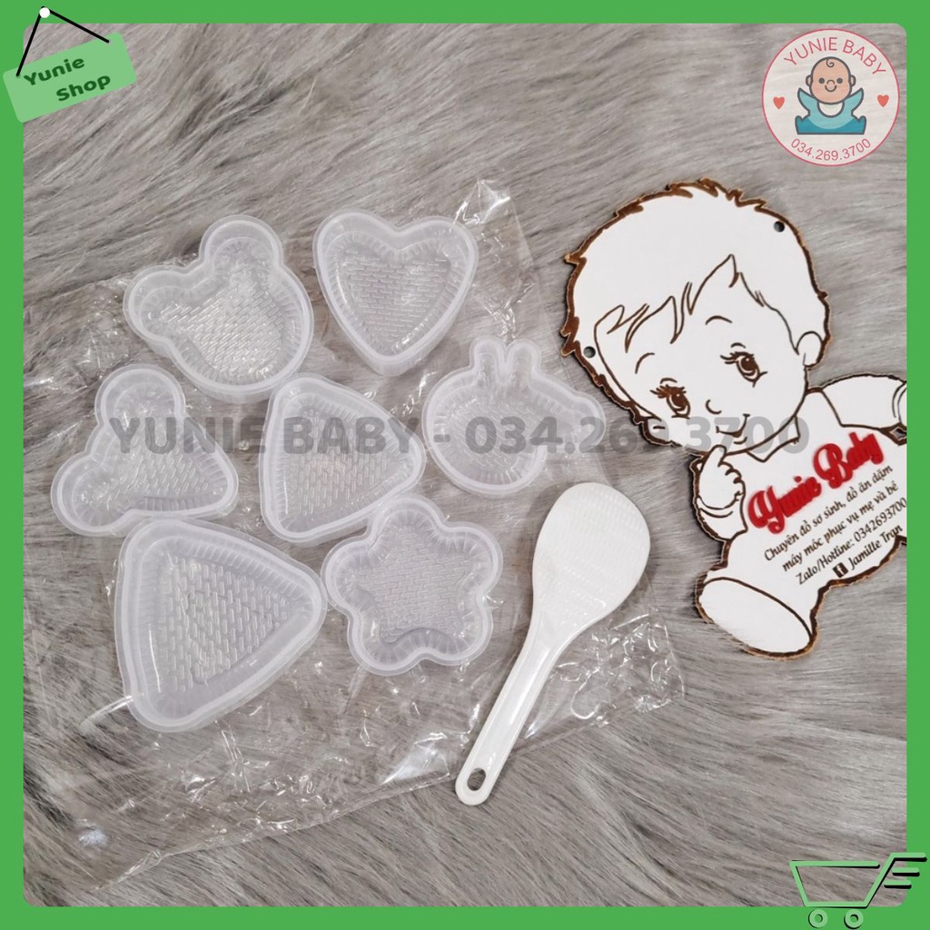 Khuôn làm cơm nắm bento tạo hình cho bé ăn dặm
