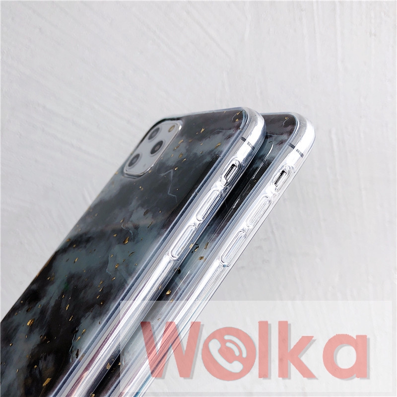 Ốp điện thoại mềm họa tiết lá vàng lấp lánh thời trang cho iPhone 6s 6 7 8 Plus 11 Pro Max X XR XSMax iPhone 12 Pro Max 12Mini | BigBuy360 - bigbuy360.vn