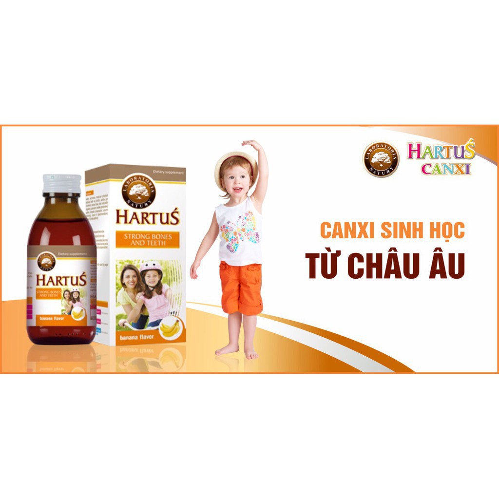 ✔️️️(Tặng Quà Xinh) Hartus Canxi nhập khẩu Châu Âu - Bổ sung Canxi, vitamin K+D3 - Phát triển chiều cao Tối Đa