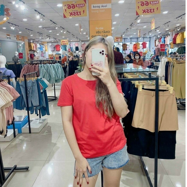 Áo thun nữ logo YODY cotton USA mềm mịn nhiều màu - TSN5302