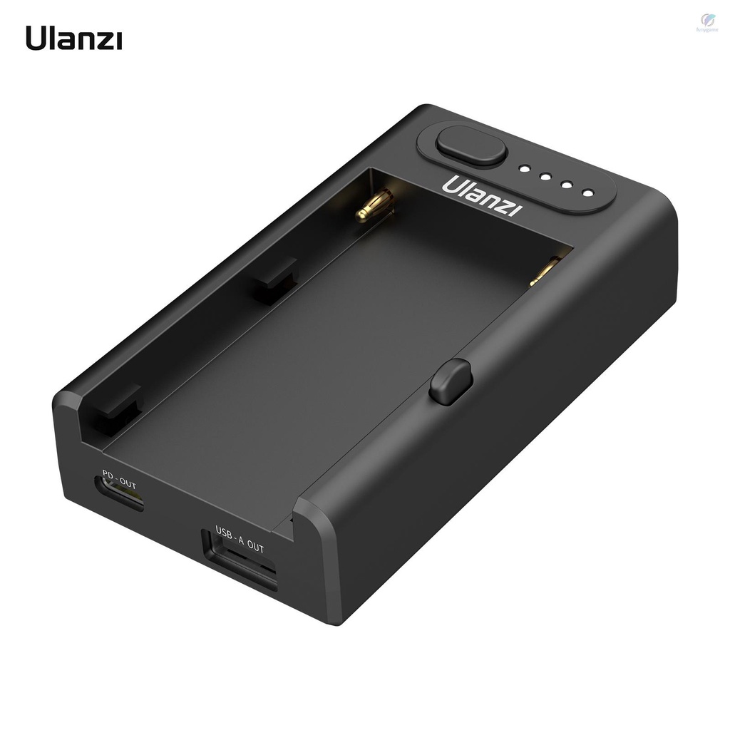 Bộ Sạc Pin Máy Ảnh Đa Năng Ulanzi NP-F01 Đầu Vào Type-C PD / USB-A & D-TAP Ou 22W Cho Pin Máy Ảnh F550 / F750 / F970