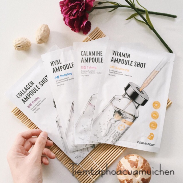 [Chính hãng] MẶT NẠ CUNG CẤP ẨM DERMATORY HYAL AMPOULE SHOT