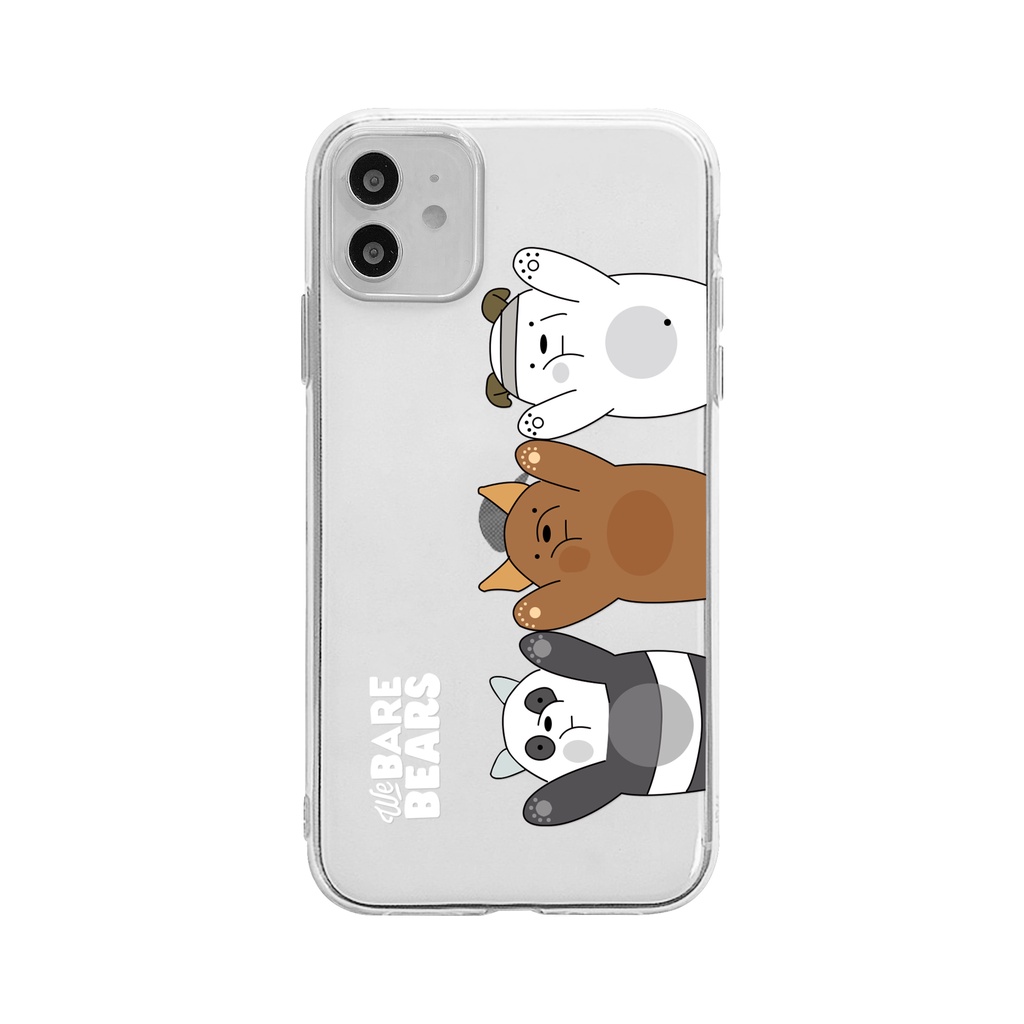 Ốp Điện Thoại TPU Silicon Trong Suốt Hình Gấu Dễ Thương Cho iPhone 6/6s 7/8 6Plus/6sPlus Plus X XR XSMAX 11 12 13 Pro Promax SE 2020 SE3