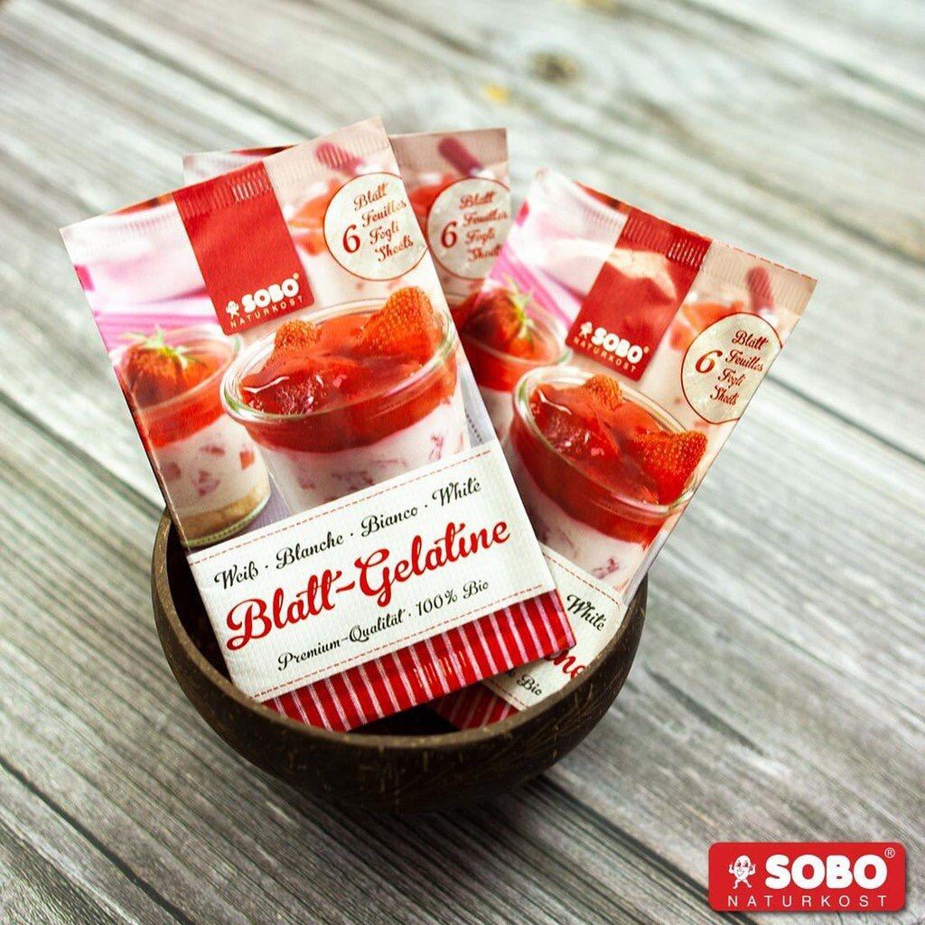 Gelatine hữu cơ dạng lá Sobo- Đức