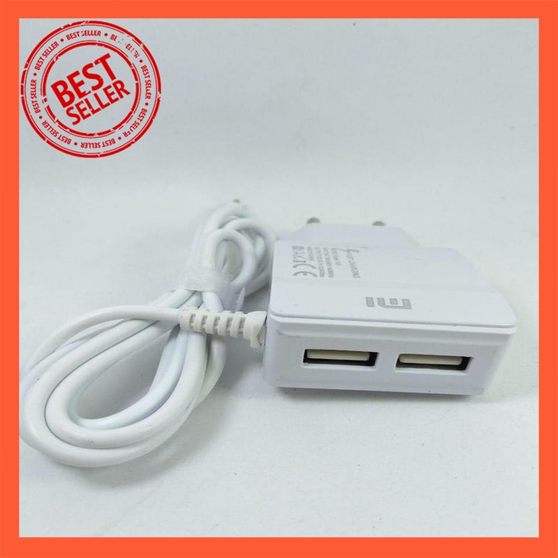 Củ Sạc Du Lịch 2 Cổng Usb T 01 Xiaomi Samsung Oppo Lenovo Asus