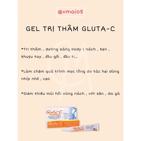 Gel dưỡng trắng - ngừa thâm hãng gluta-c (kèm feedback) | BigBuy360 - bigbuy360.vn
