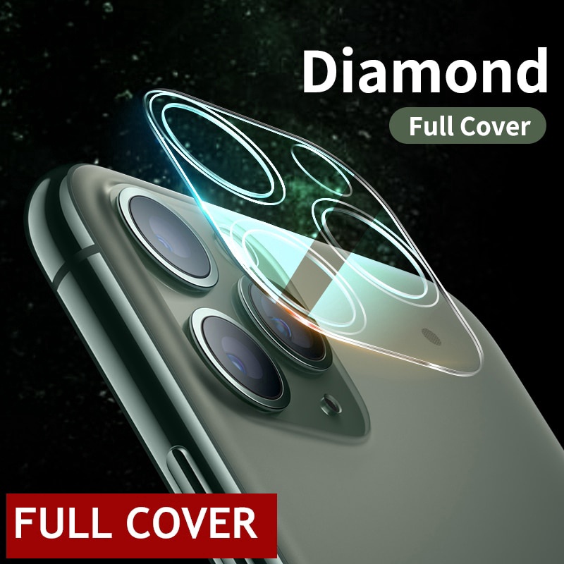 Kính cường lực phim kính bảo vệ 9D đầy màu sắc trên cho iPhone 12 pro max 12 mini Mặt sau máy ảnh Bảo vệ màn hình ống kính