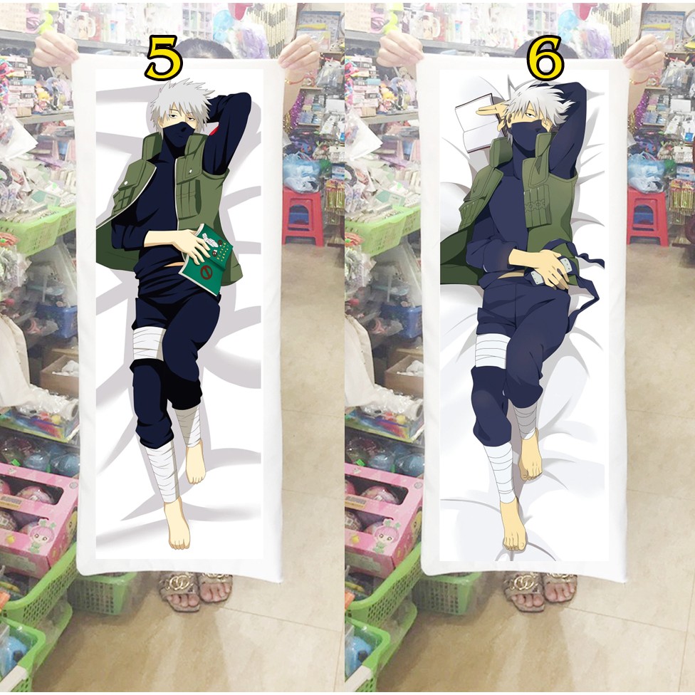 Gối ôm Gối ngủ Anime manga Naruto haruno sakura hyuga hinata gaara sasuke kakashi 1mx40cm (Tặng 1 poster hoặc 1 huy hiệu
