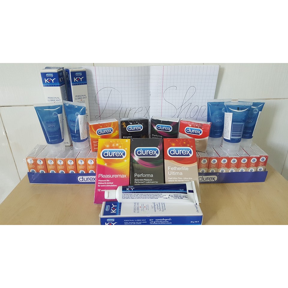 [Sỉ durex][COMBO] 4 hộp Bao cao su SIÊU MỎNG Durex Fertherlite Ultima - 48 cái