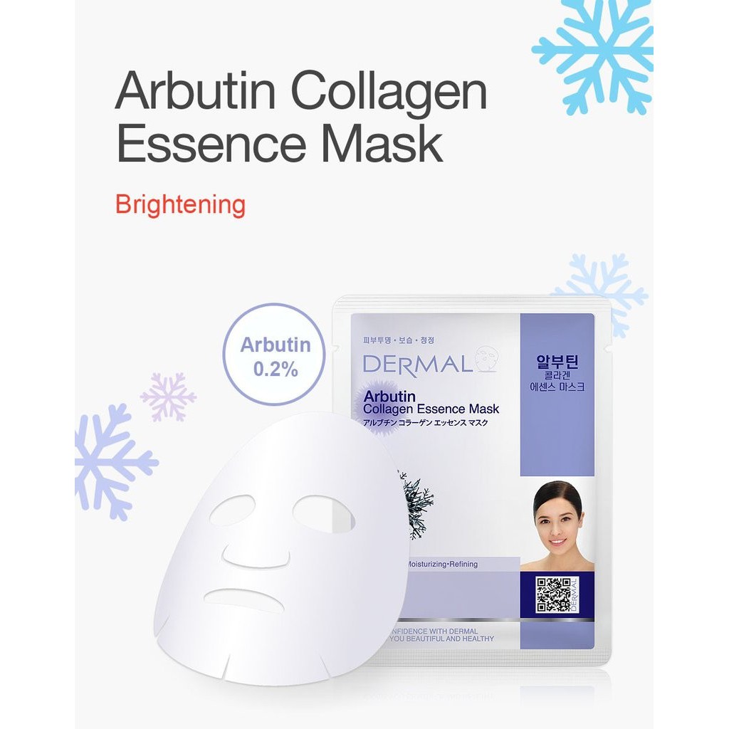 Mặt nạ Dermal dưỡng da tinh chất Arbutin Colagen 23g