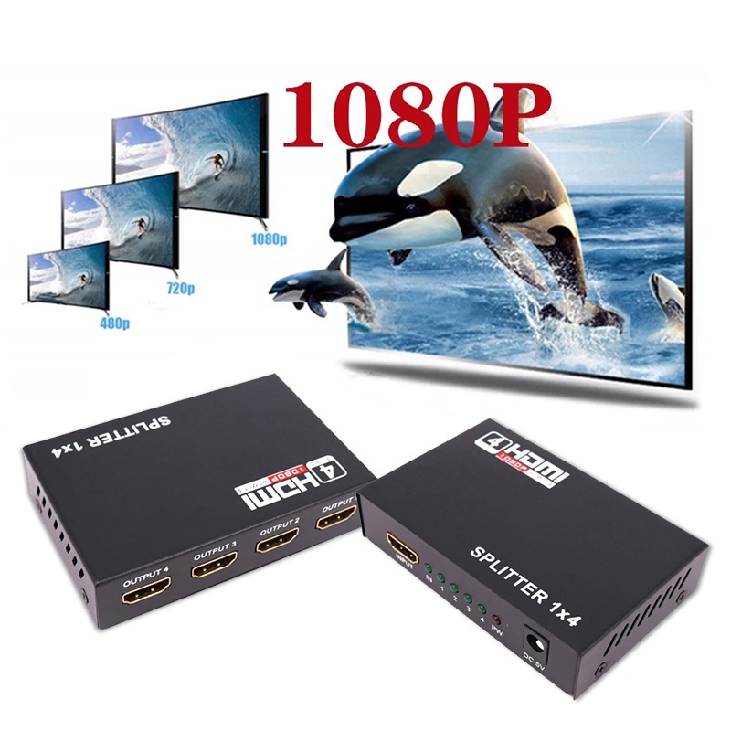 Bộ Khuếch Đại Công Tắc Hdmi 1080p 1X4 4K Hdmi Chất Lượng Cao