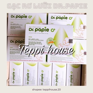 gạc rơ lưỡi cho bé từ sơ sinh dr papie ( chính hãng )