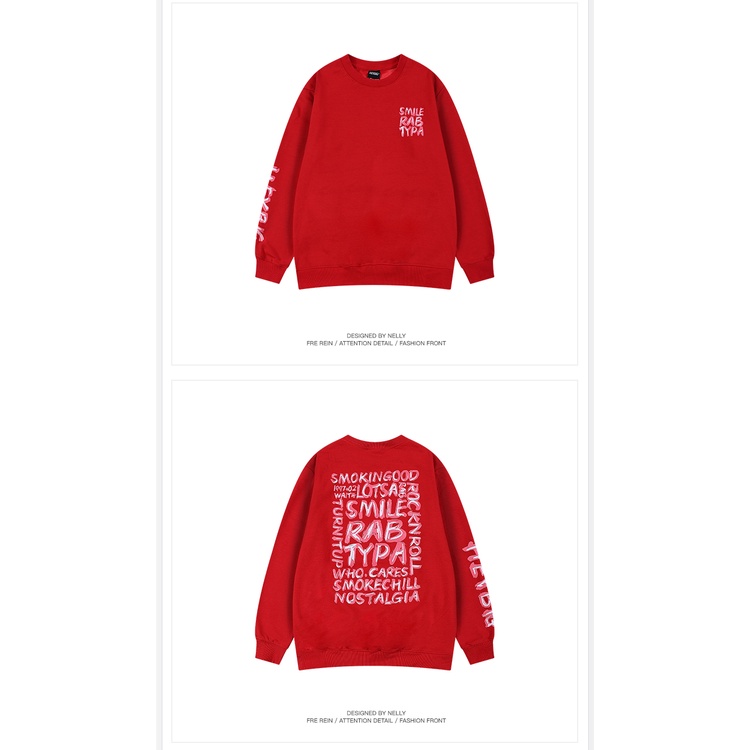 Áo sweater nỉ lót lông Nelly unisex mẫu mới 2022 mã 021