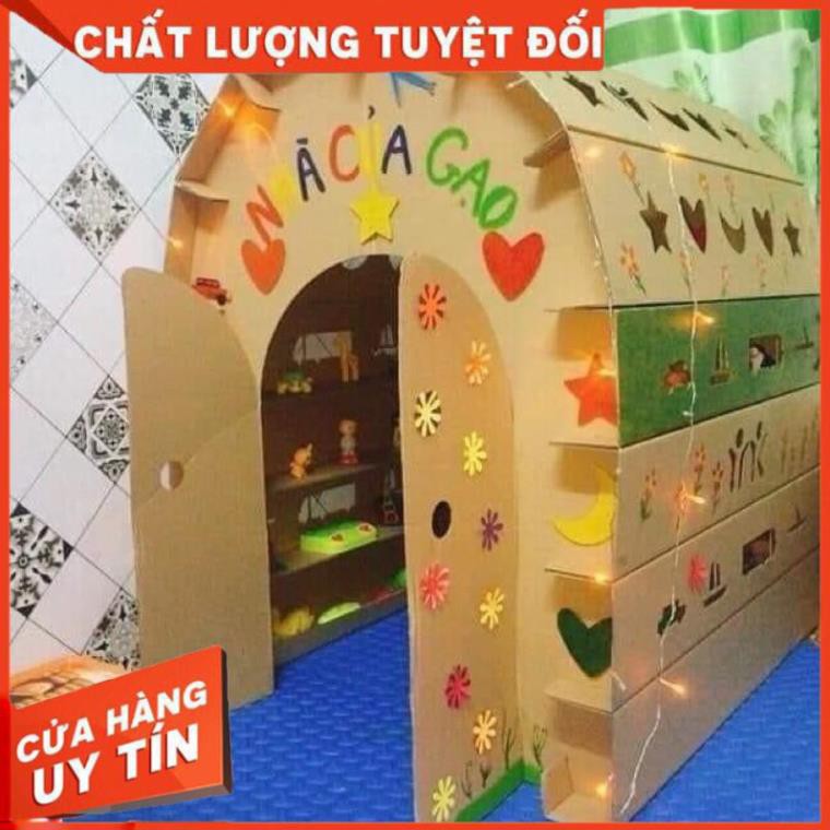 Nhà lắp ghép nhà giấy carton 5 Lớp Chắc Chắn -Đồ chơi phát triển sáng tạo tư duy cho bé