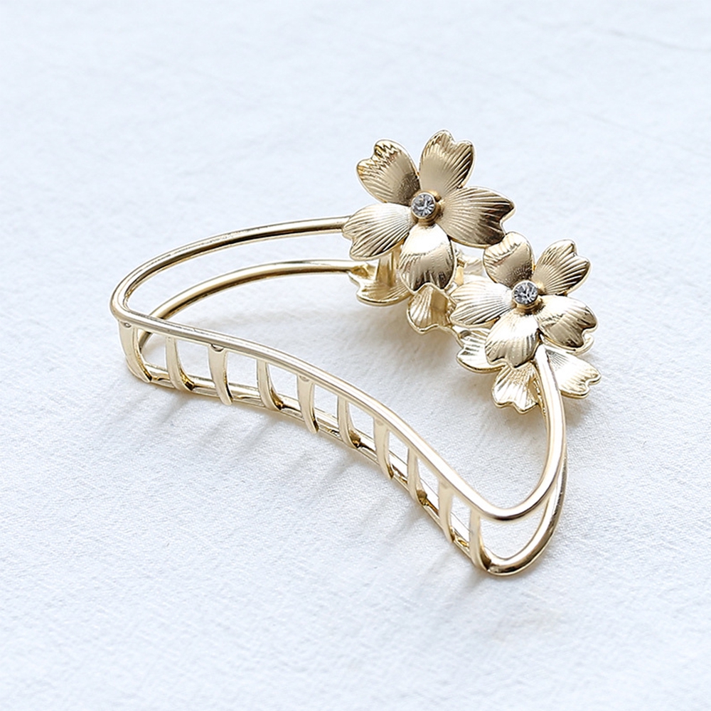 Kẹp tóc càng cua trang trí hình bông hoa đáng yêu